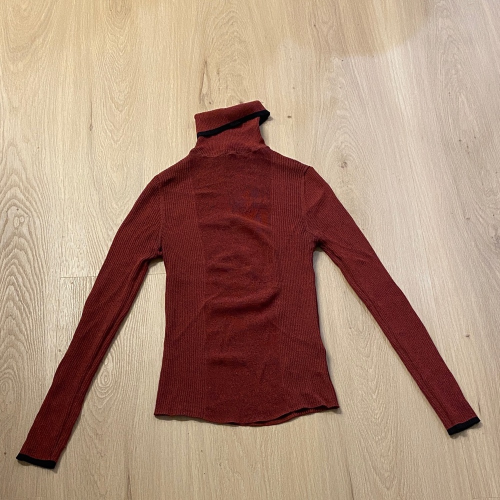 Topshop Rust Turtleneck Sweater